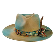 Load image into Gallery viewer, Wool Felt Teardrop Fedora Hat - Style Graffiti