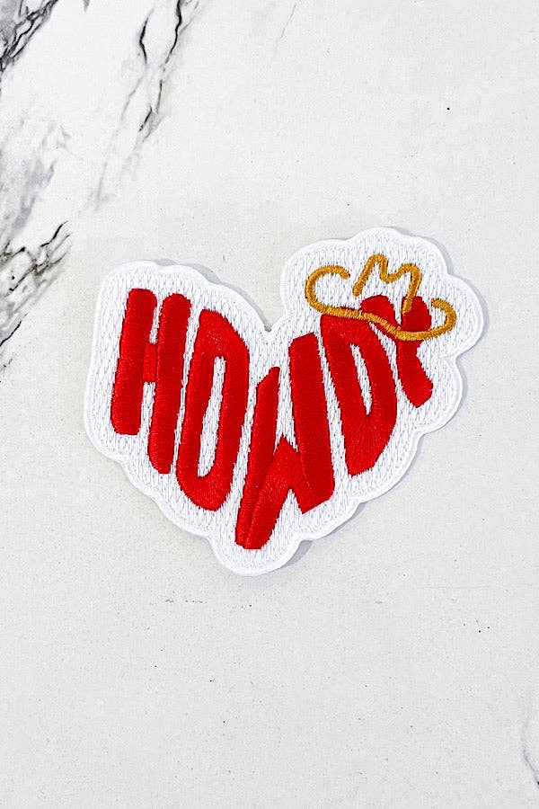 Howdy Hat Embroidered Patch