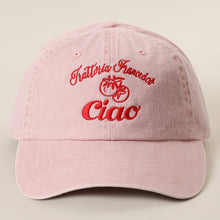 Load image into Gallery viewer, Trattoria Francesca Ciao Tomato Embroidered Baseball Cap