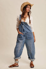 Load image into Gallery viewer, Western Wide-Leg Denim Overalls LRP0336
