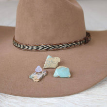 Load image into Gallery viewer, Mint Stone Button Hat Pin