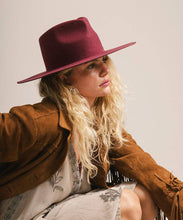 Load image into Gallery viewer, Wesley Wide Brim Fedora Hat