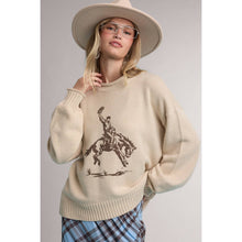 Load image into Gallery viewer, RODEO COWBOY WESTERN GRAPHIC SWEATER / WL26-13131