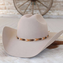 Load image into Gallery viewer, Brown Chevron Beaded Hat Band