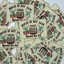 Load image into Gallery viewer, 3" Jesus is my Jam -  Embroidered Hat Patch
