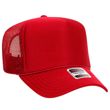 Load image into Gallery viewer, Otto 5-Panel High Crown Foam Trucker Hats, Mesh Back Cap - 39-165