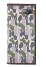Load image into Gallery viewer, Mallard Men's Secretary Old School Camo Leather Wallet.