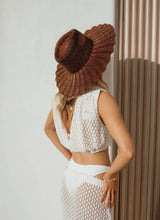 Load image into Gallery viewer, Nalu Brown - Wide brim straw hat