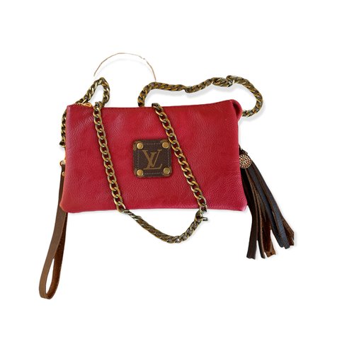 Red Multi-Use LV Crossbody