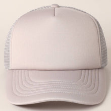Load image into Gallery viewer, Solid Color Foam Mesh Back Trucker Hat
