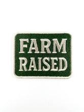 Load image into Gallery viewer, Farm Raised Embroidered Patch Country Inspired Iron On Hats
