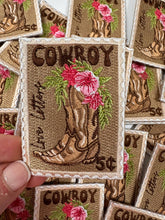 Load image into Gallery viewer, Love Letters Boot Stamp patch, cowboy, cowgirl, boot patch