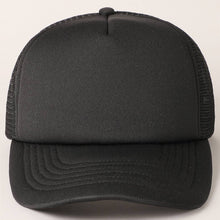 Load image into Gallery viewer, Solid Color Foam Mesh Back Trucker Hat