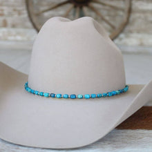 Load image into Gallery viewer, Chunky Deep Blue Stone Hat Band - Rio