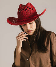Load image into Gallery viewer, Remy Vented Straw Cowboy Hat
