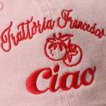 Load image into Gallery viewer, Trattoria Francesca Ciao Tomato Embroidered Baseball Cap