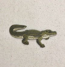 Load image into Gallery viewer, Embroidered Alligator Patch – Green Reptile Applique, 1.5 In