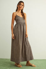 Load image into Gallery viewer, D4621   STRIPE PATTERN LONG DRESS