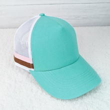 Load image into Gallery viewer, Turquoise Trucker Style Hat
