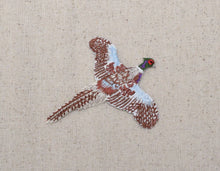 Load image into Gallery viewer, Ring-necked Pheasant, Flying Bird Embroidered Iron on Patch