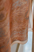 Load image into Gallery viewer, Western Harvest in Dusty Rose Silk Wild Rag Scarf