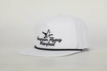 Load image into Gallery viewer, Throwback Vintage Rope Hat White with Black Rope