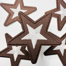 Load image into Gallery viewer, 2" Star in Brown -  Embroidered Hat Patch