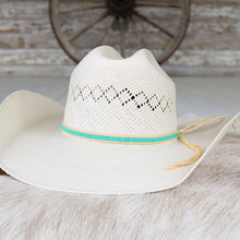 Load image into Gallery viewer, Turquoise Lane Stitch Beaded Hat Band