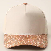 Load image into Gallery viewer, Deer Spot Print Brim Two-Tone Trucker Hat