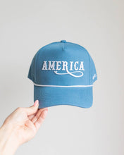 Load image into Gallery viewer, America Unisex Hat - Blue &amp; White