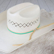 Load image into Gallery viewer, Turquoise Lane Stitch Beaded Hat Band