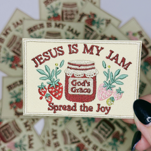 Load image into Gallery viewer, 3" Jesus is my Jam -  Embroidered Hat Patch