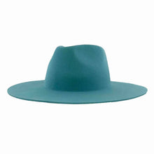 Load image into Gallery viewer, Women's Wool Felt Flat Brim Fedora Hat - Style Rancher