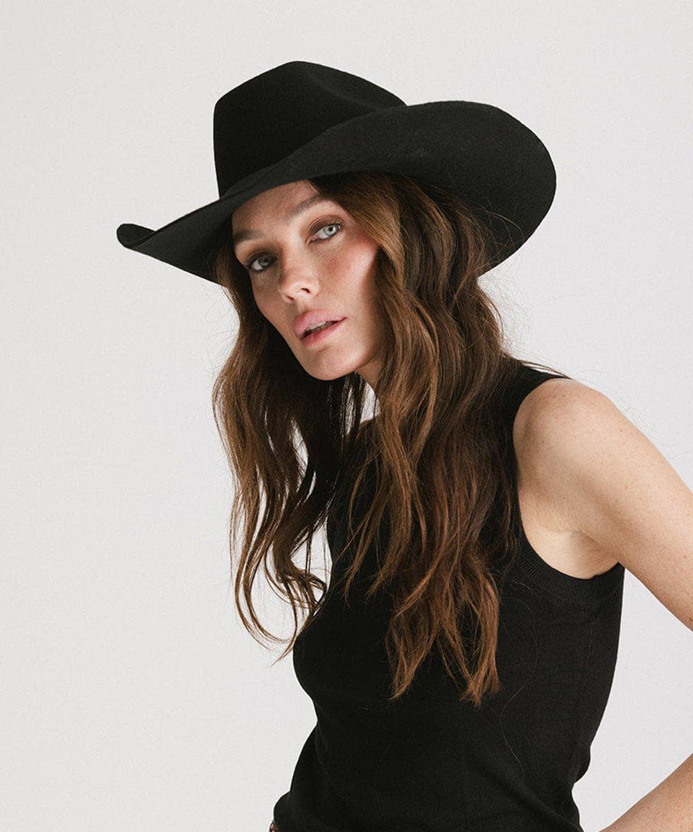 Shane Brick Top Western Hat