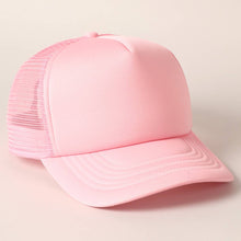 Load image into Gallery viewer, Solid Color Foam Mesh Back Trucker Hat