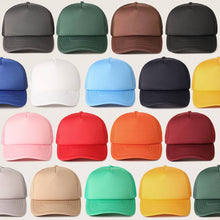 Load image into Gallery viewer, Solid Color Foam Mesh Back Trucker Hat