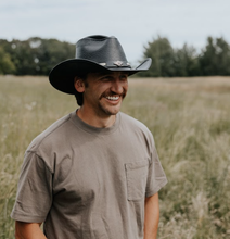 Load image into Gallery viewer, Genuine Leather Western Cowboy Hat - Style Badlands