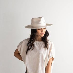 Arlo Honey Straw Teardrop Fedora