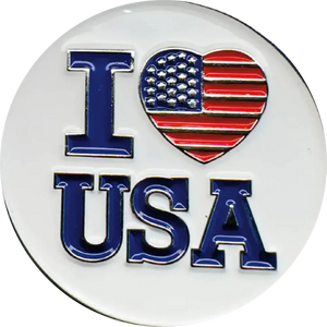 I Love The USA - Magnetic Hat Pin