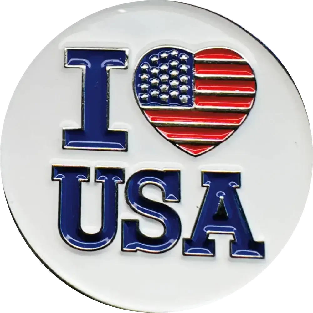 I Love The USA - Magnetic Hat Pin