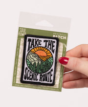 Load image into Gallery viewer, Take the Scenic Route Iron-On Patch - Embroidered Patches