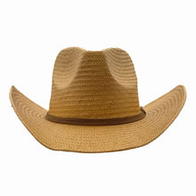 Load image into Gallery viewer, New Western Curled Straw Hat - Style Avery