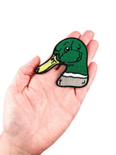 Load image into Gallery viewer, Mallard Duck Head Iron-On Patch Embroidered Hunting Outdoors