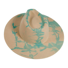 Load image into Gallery viewer, Tie Dye Wool Felt Fedora Hat - Style Demi