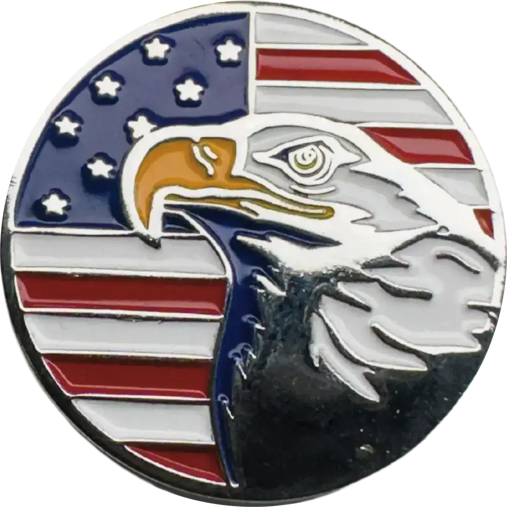 Flag/Eagle - Magnetic Hat Pin