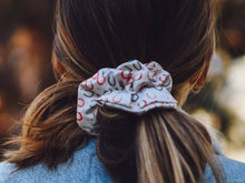 Load image into Gallery viewer, Lucky Cowgirl Colorful Horseshoes Scrunchie Cowgirl Hair Accessory - Stocking Stuffer Gift