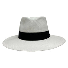 Load image into Gallery viewer, Medellin - White Panama Fedora Hat