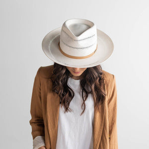 Arlo Honey Straw Teardrop Fedora