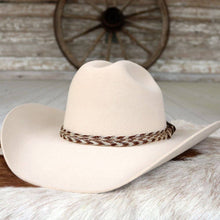 Load image into Gallery viewer, Horsehair Braided 6 Strand Hat Band - Chestnut
