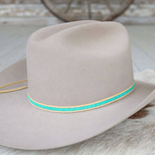 Load image into Gallery viewer, Turquoise Lane Stitch Beaded Hat Band